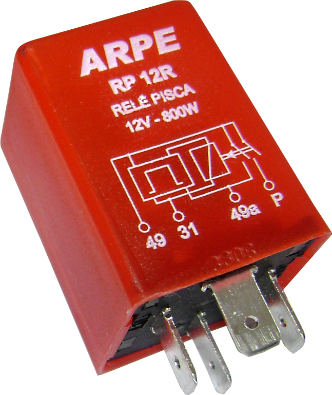 RELE DE PISCA 12V 4 TERMINAIS (31, 49A, 49, P) COM SUPORTE - UNIVERSAL - RP 12SR RELE DE PISCA 12V 4 TERMINAIS (31, 49A, 49, P) COM SUPORTE - UNIVERSAL - RP 12SR